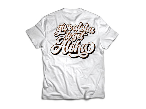 Give Aloha - White - Blk/Brn