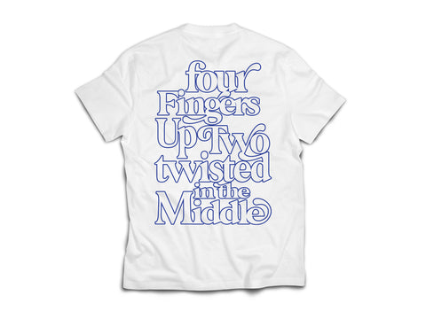 4 Fingers Up - White/Blue