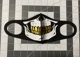 Light Weight Skull Mask (Gold Grill)